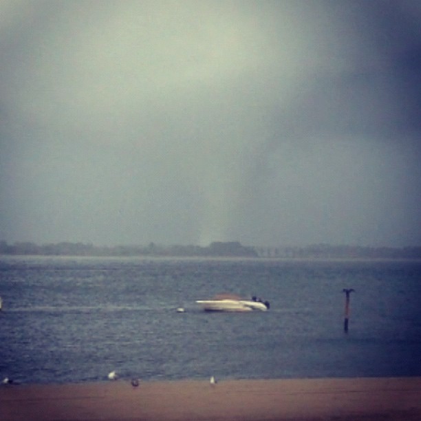 @nymetrowx Incredible photo of tornado just moments ago off Breezy Point. instagr.am/p/PUZiaWi9CE/