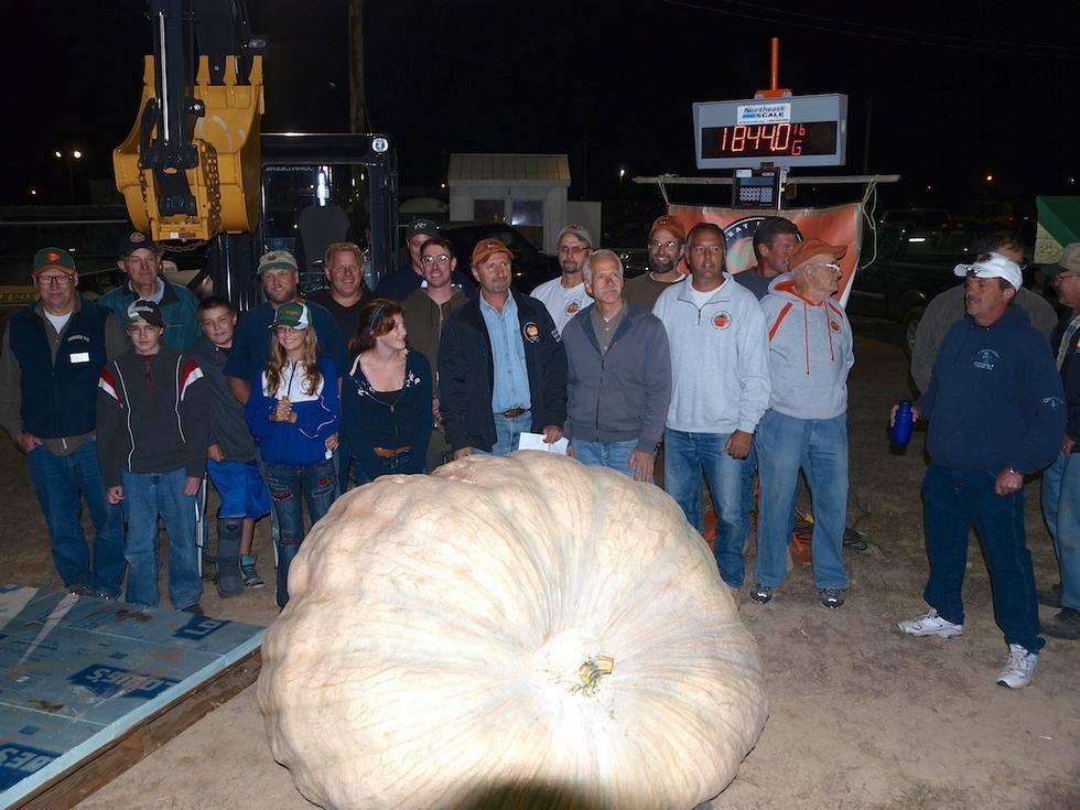 The World Record Pumpkin at the Deerield Fair