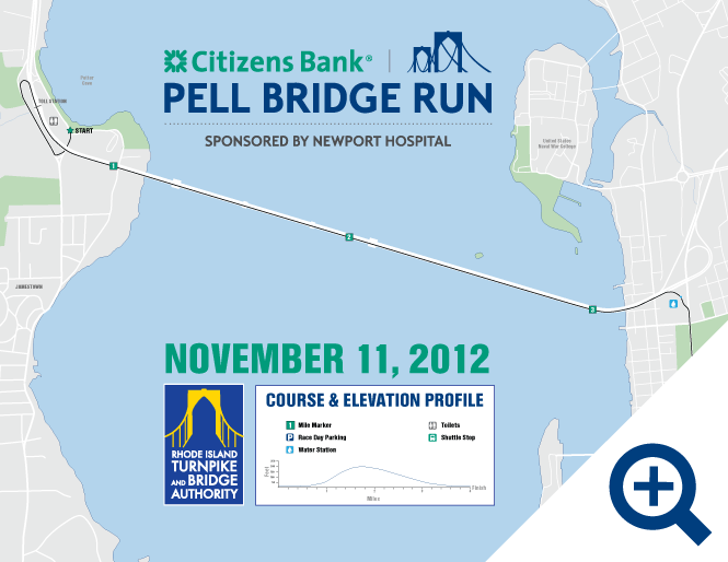 Pell Bridge Run course map