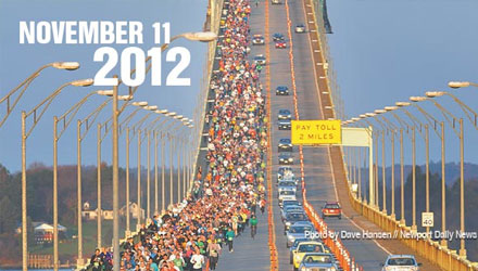 Nearly 2,000 runners participated in the 2011 Pell Bridge Run