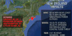 Southern end of Sandy forecast track