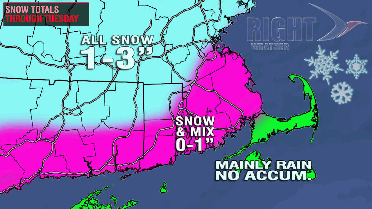 Snow Forecast - Monday night and Tuesday