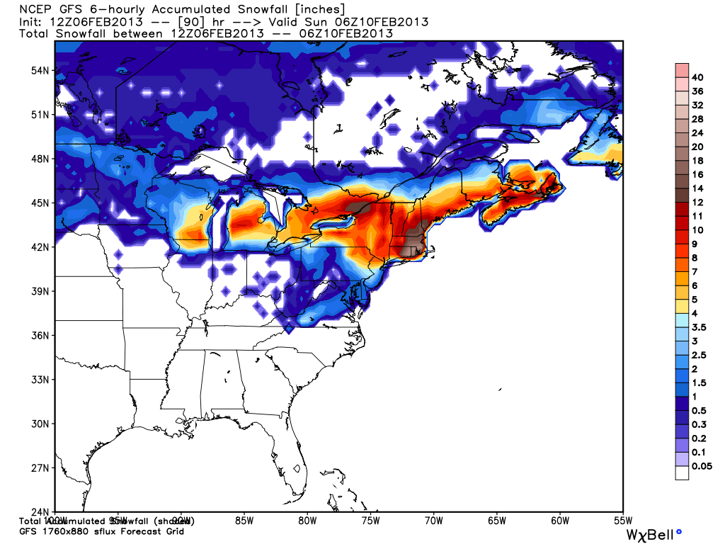 12Z GFS snow totals - big time in SNE