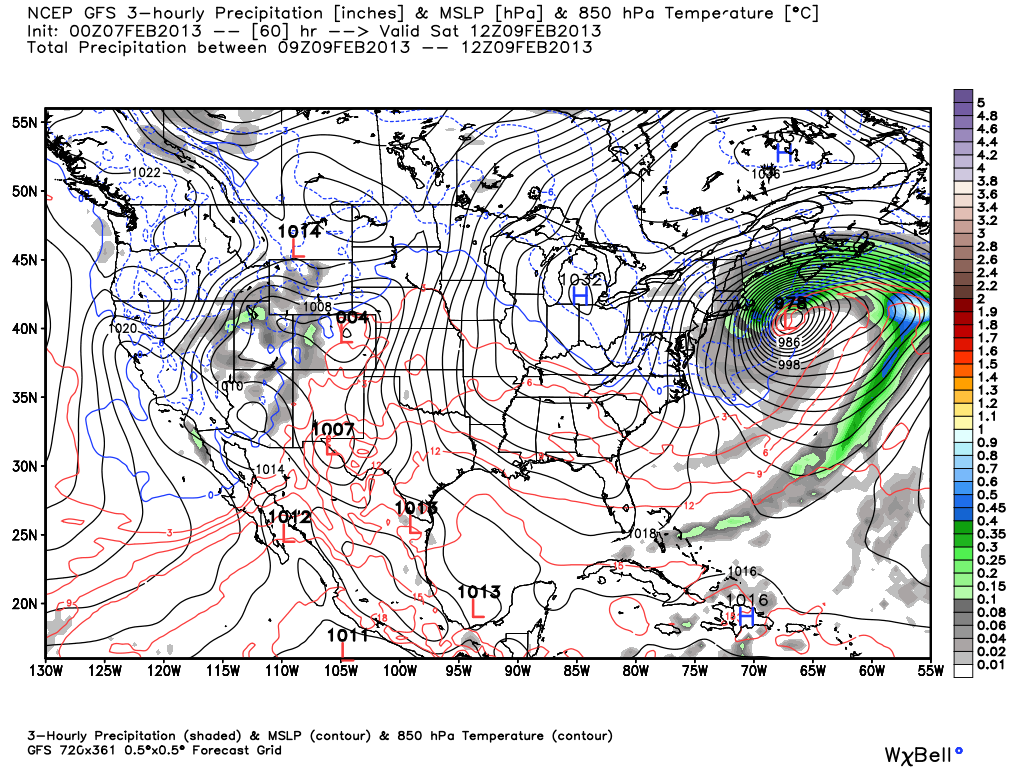 00Z GFS - Storm is much farther east than most models and moving away from the coast quickly Saturday morning