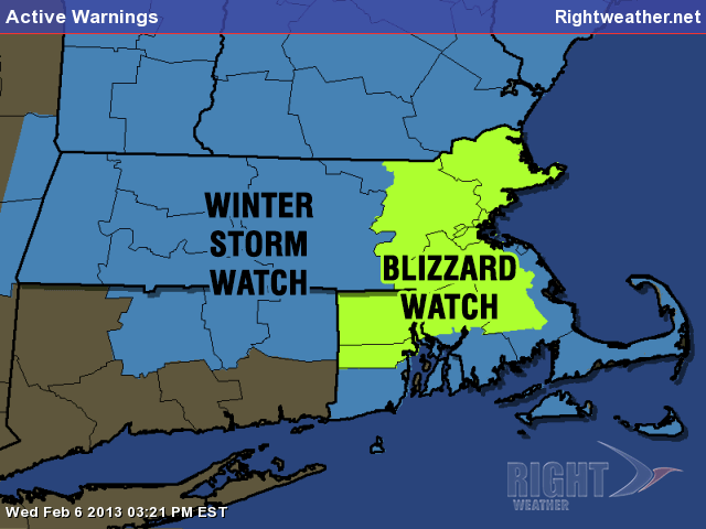 Blizzard Watch for Southern New England