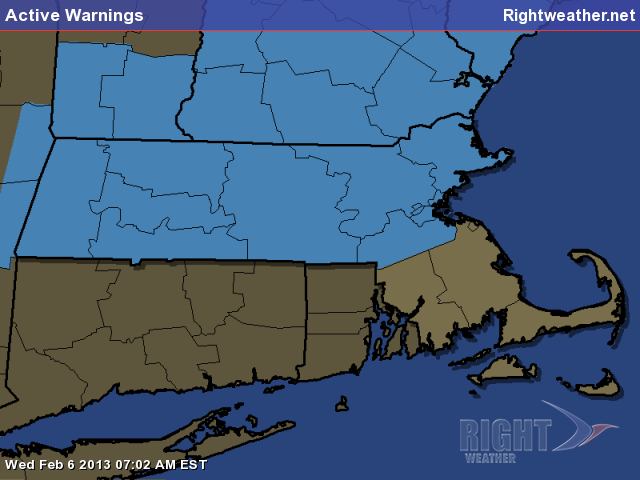 Winter Storm Watch in Southern New England