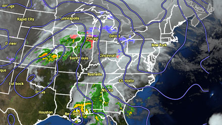 Two systems approaching from the west will create a monster storm off the East Seaboard