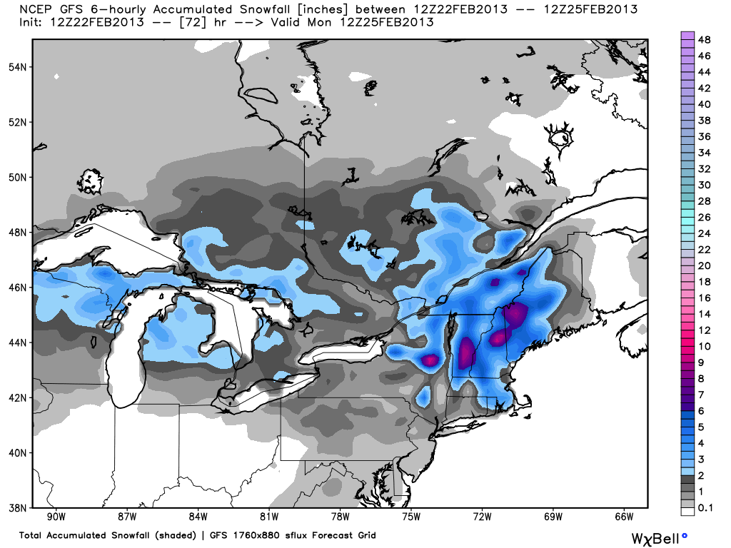 12Z GFS - not much in the way of snow for anyone in SNE