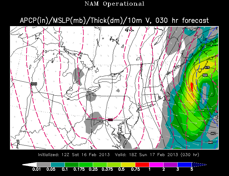 12Z NAM model (high resolution) has next to nothing in SE New England
