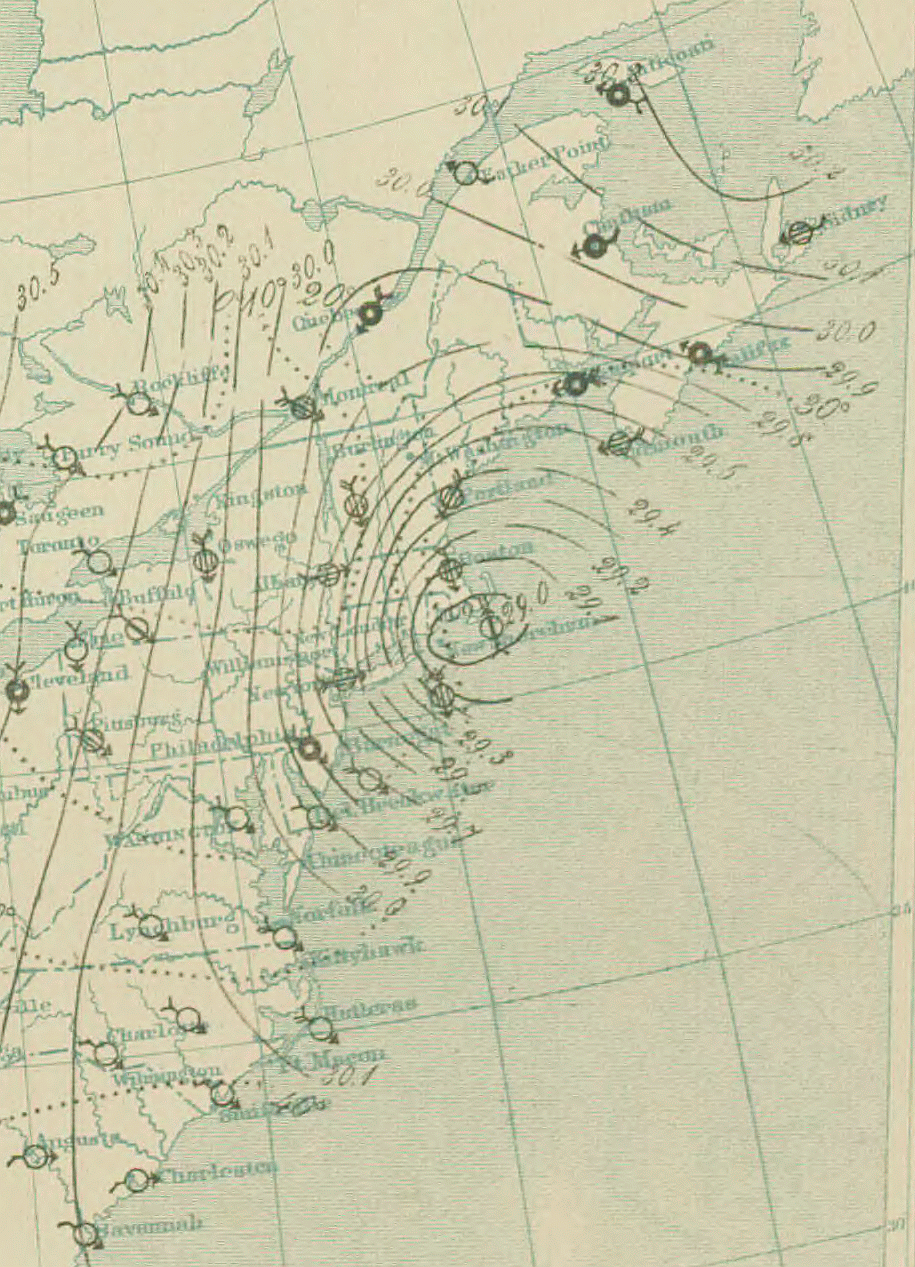 Surface analysis of the March Blizzard of 1888