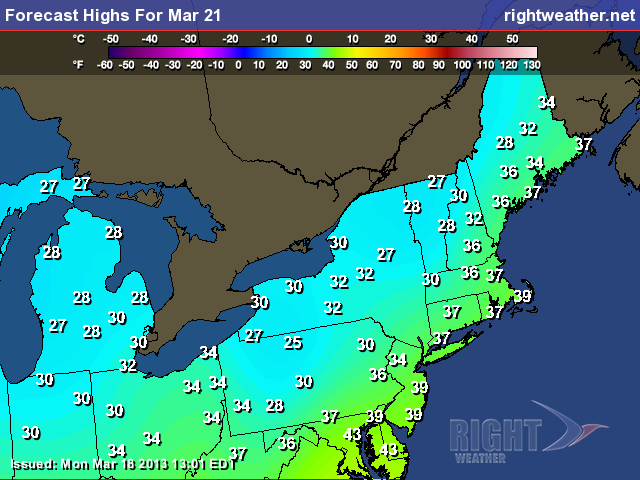 Chilly weather stays all week in the Northeast - Right Weather