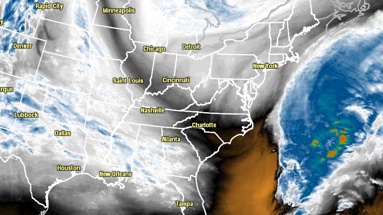 Large ocean storm moves east of New England on Thursday