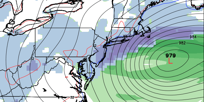 Moderate to heavy snow stays just off the Southern New England coast