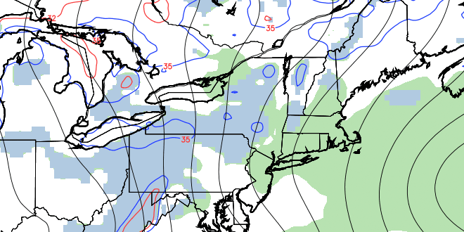Scattered showers possible Thursday as a disturbance moves through New England