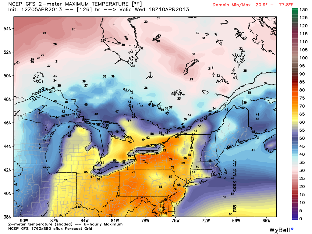 Clash between warm/cool air by the middle of next week