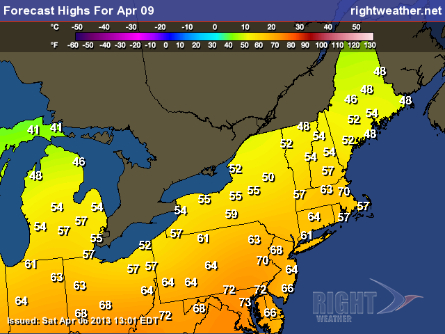 Nice warm-up in the Northeast early next week