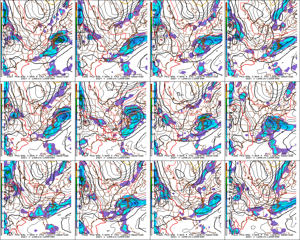 A wide variety of solutions from the GEFS ensembles