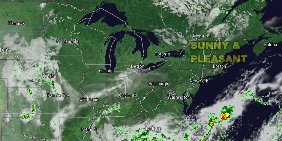 Dry weather continues in the Northeast on Friday