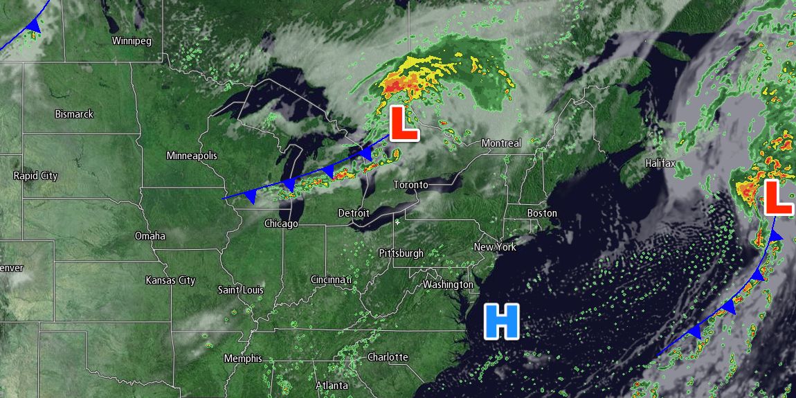 Sun returns on Friday as the next cold front approaches Southern New England from the Great Lakes