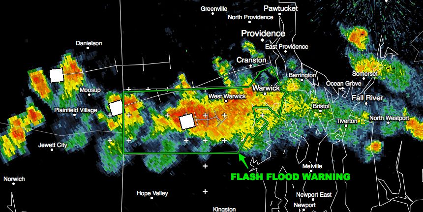 Slow-moving heavy thunderstorms in Kent County Sunday morning