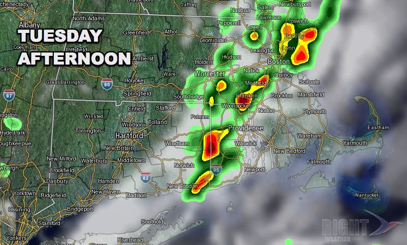 Scattered strong thunderstorms are possible Tuesday afternoon