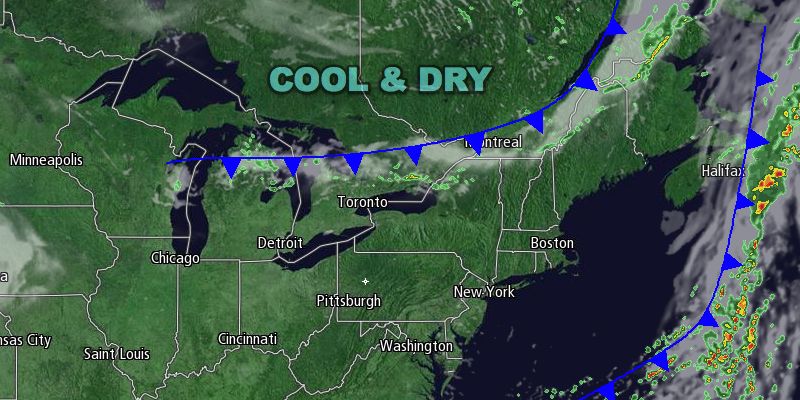 Warm sunshine Wednesday as a strong cold front approaches from the northwest