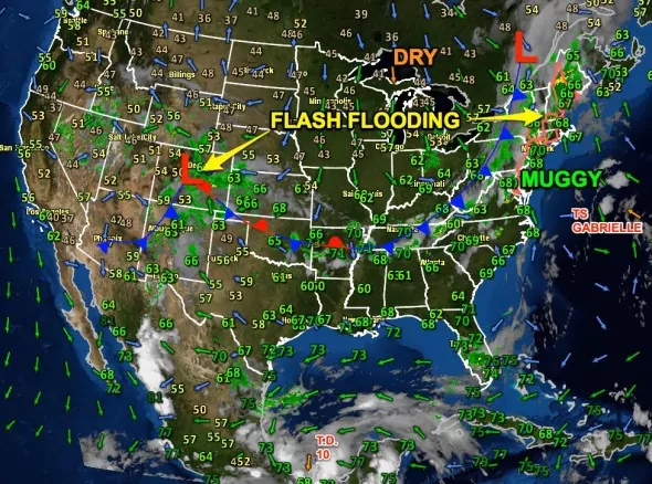 Plenty of weather action on this map