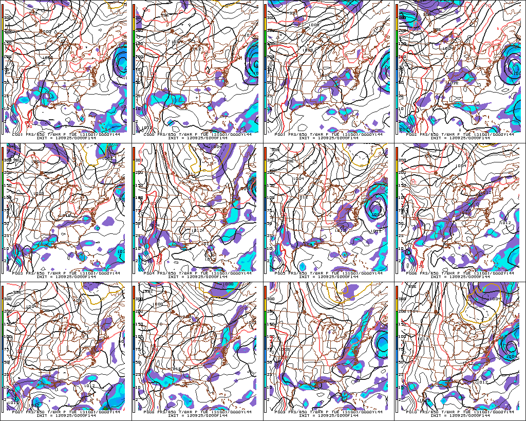 GFS Ensembles remain consistent with a minimal impact