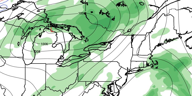 Showers may drift in from the Atlantic Ocean on Wednesday