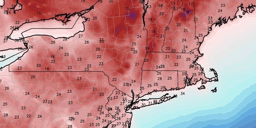It will feel like early-winter in the Northeast Wednesday morning