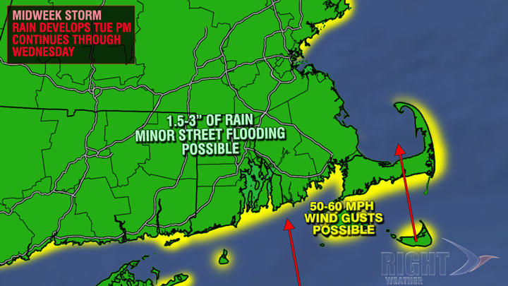 Heavy rain and strong winds possible in Southern New England before Thanksgiving