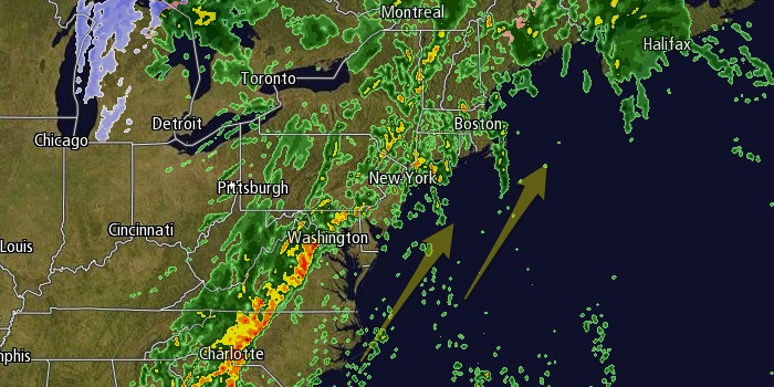 Rain moves up the Eastern Seaboard on Saturday