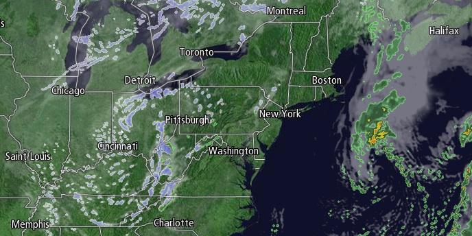 Southern New England will have partly cloudy skies between two weather systems on Friday