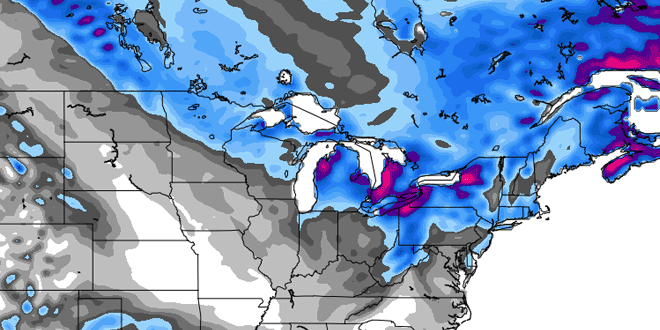 There is a decent threat of, at least, light snow from the Upper Midwest to the Northeast this week.