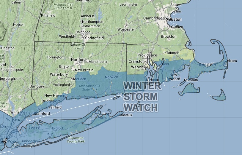 Winter Storm Watch from Tuesday afternoon through Wednesday morning