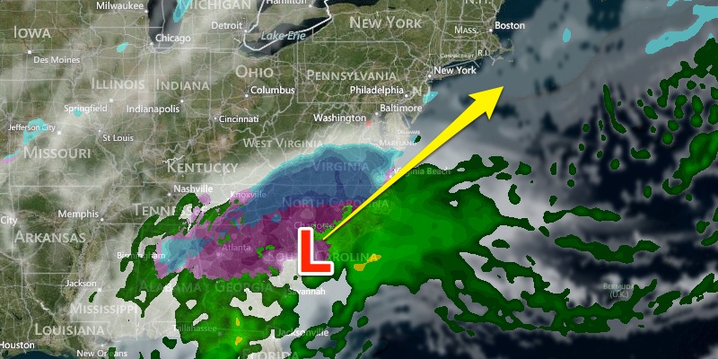 A developing storm hits the Mid-Atlantic on Wednesday
