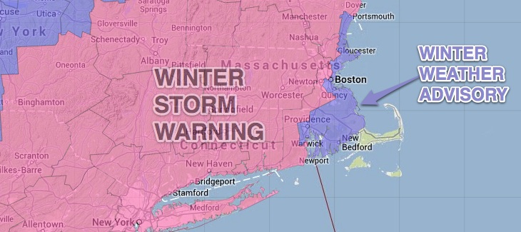 National Weather Service Warnings and Advisories
