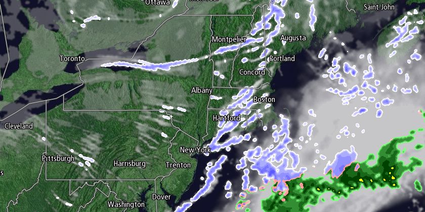 Snow showers may lead to a coating of snow in SNE on Wednesday