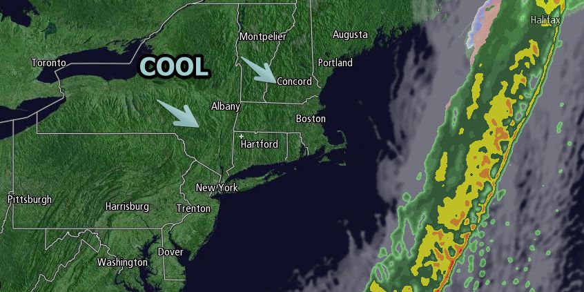 Cool sunshine returns to New England on Wednesday