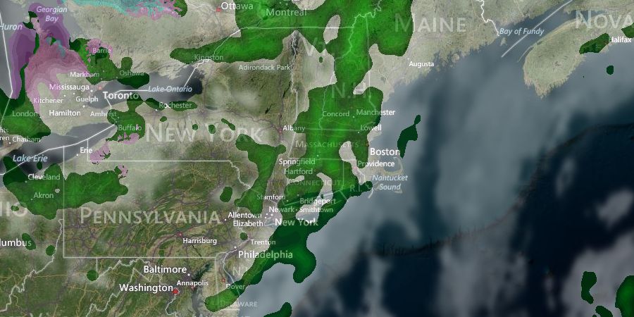 Showers close in on Southern New England Tuesday evening