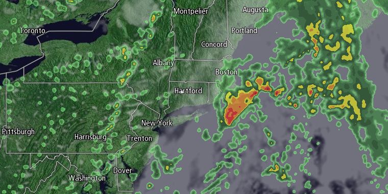 Showers will continue through at least Thursday morning in Southeastern New England