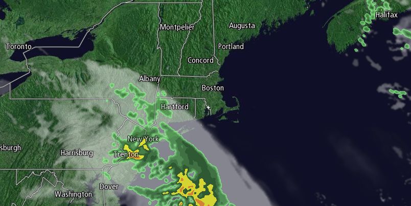 Clouds and showers will make a run at Southern New England on Thursday