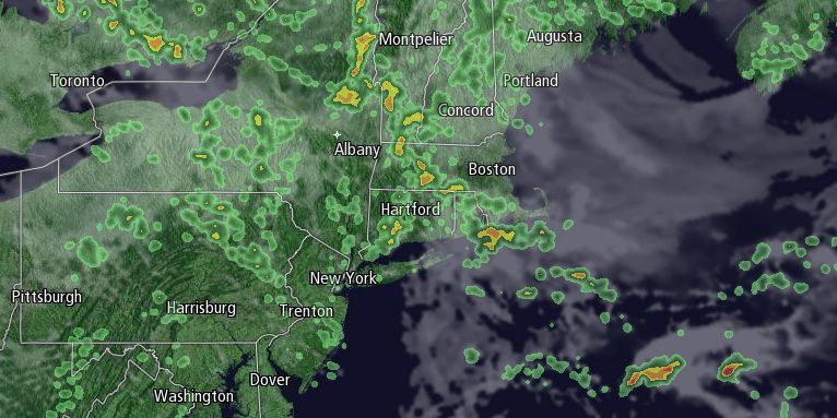 Showers persist in Southern New England on Friday