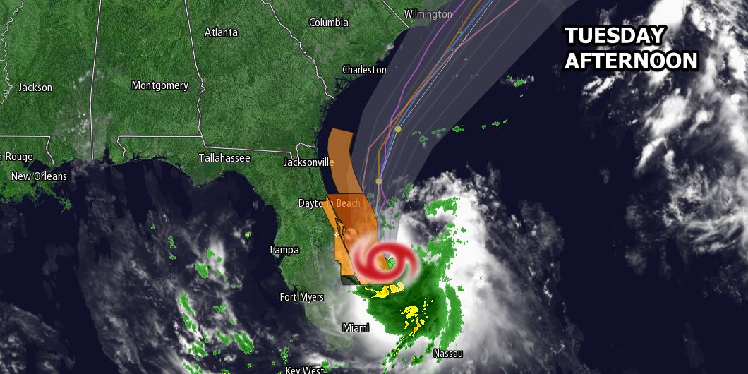 Arthur is moving slowly off the coast of Florida