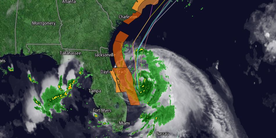 Arthur is gradually strengthening off the Florida coast