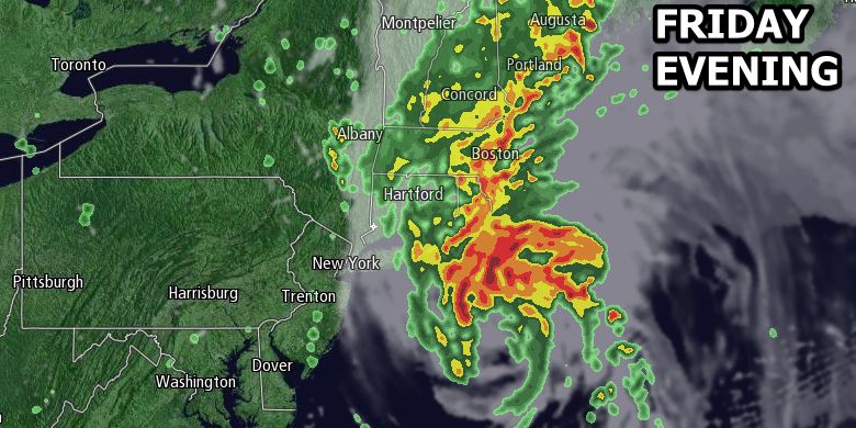 Arthur will bring heavy rain to most of Southern New England on Friday