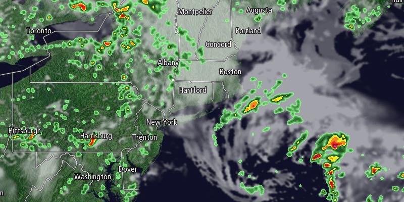 Two systems combine to bring clouds to New England on Thursday