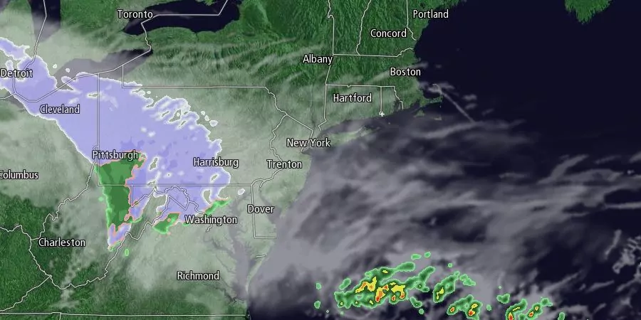 The storm track stays to the south of Southern New England in the midweek