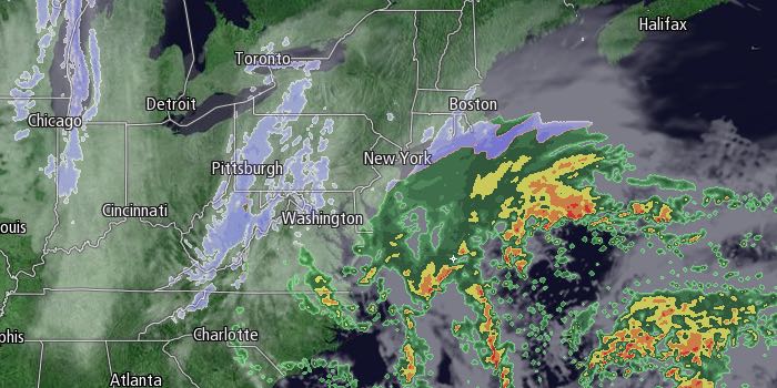 The storm forms Monday afternoon over the Atlantic Ocean