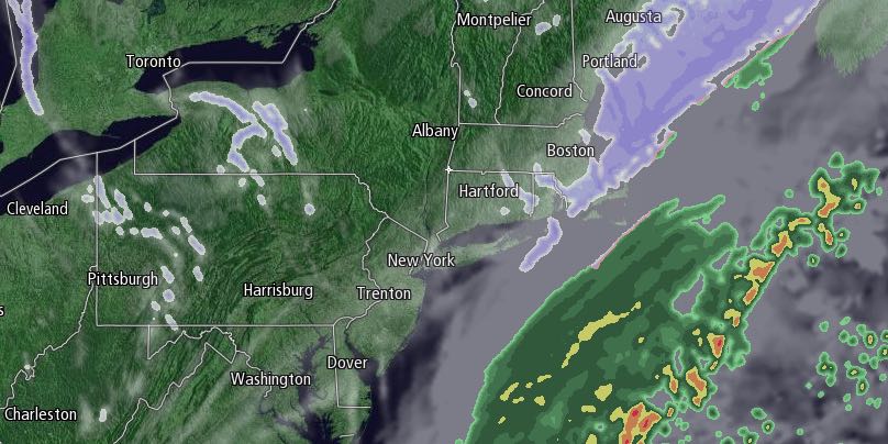 There will be a period of light snow Thursday morning in RI and SE MA